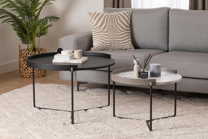 Hanah Home Mandy - Mesas nido Antracita Hanah Home Mandy - Mesas nido Antracita